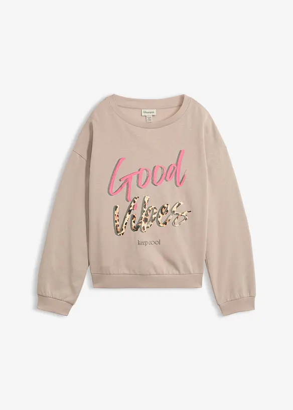 Sweatshirt i myk bomullsmiks, bonprix
