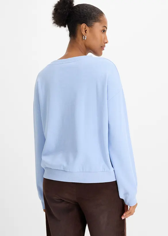 Sweatshirt i myk bomullsmiks, bonprix