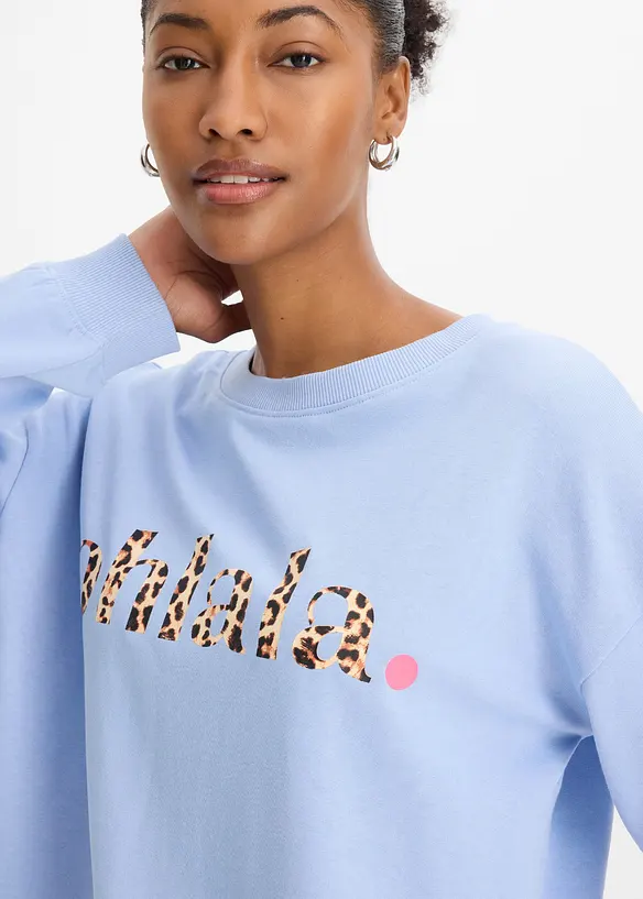 Sweatshirt i myk bomullsmiks, bonprix