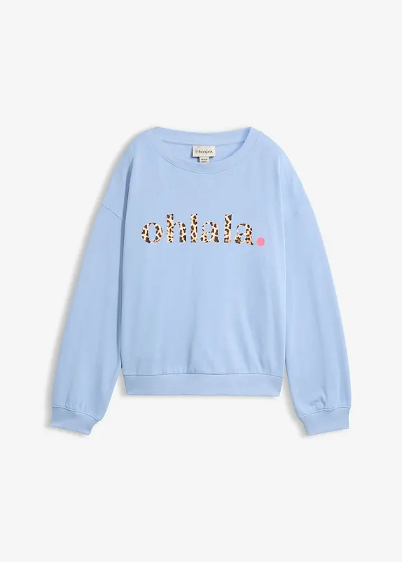 Sweatshirt i myk bomullsmiks, bonprix