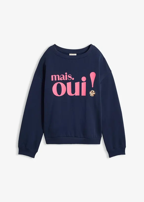 Sweatshirt i myk bomullsmiks, bonprix
