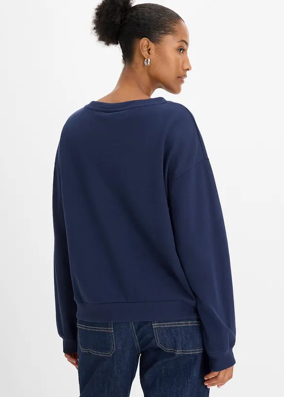 Sweatshirt i myk bomullsmiks, bonprix