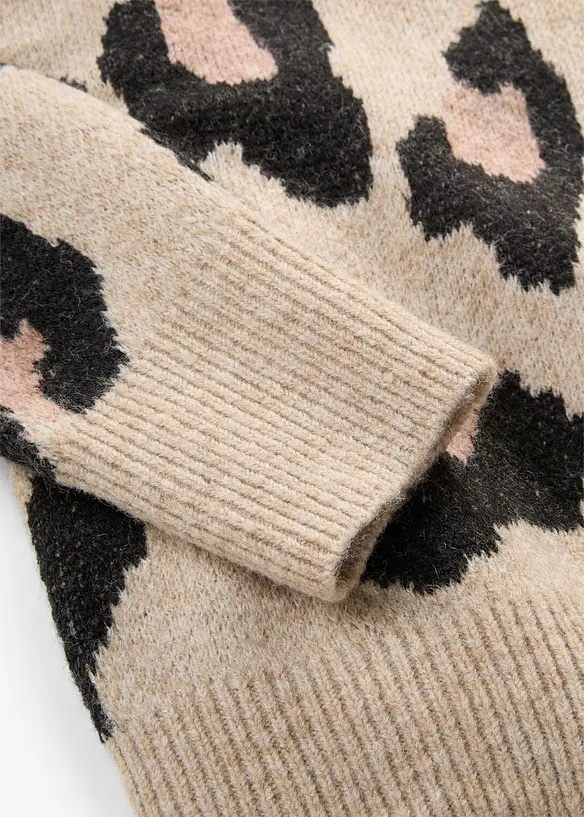 Genser med jacquardm&oslash;nster, bonprix