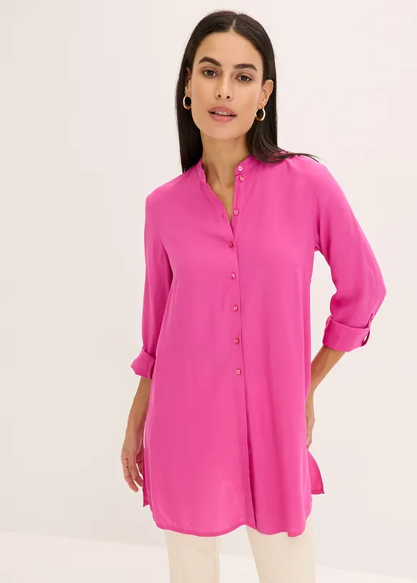 Lang bluse i lett viskose, bonprix
