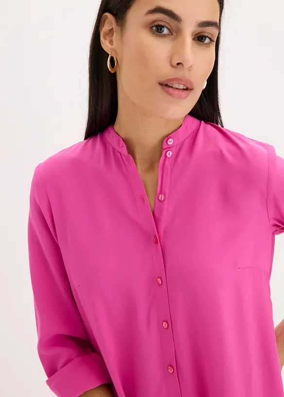 Lang bluse i lett viskose, bonprix