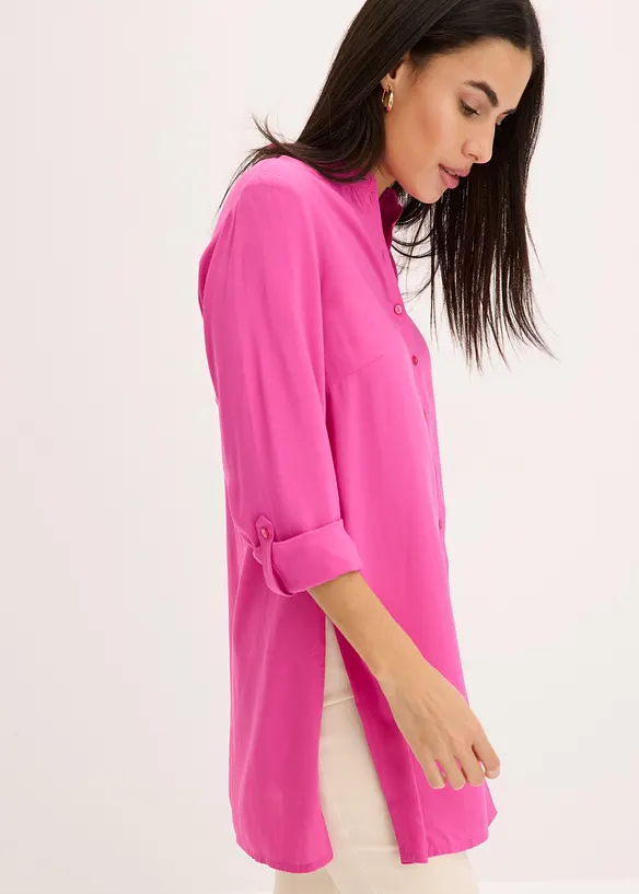 Lang bluse i lett viskose, bonprix