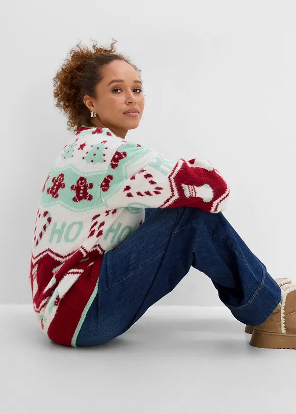Julelig cardigan, bonprix