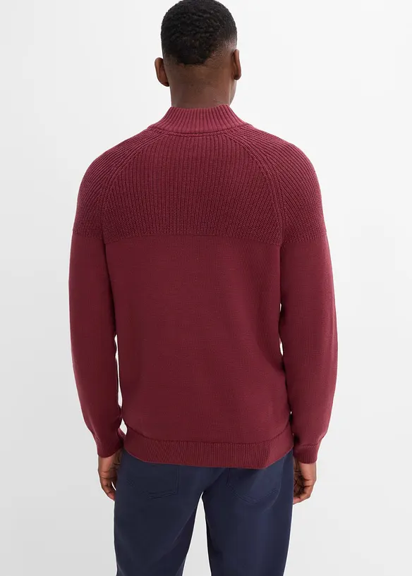 Half-zip-genser i regular fit, bonprix