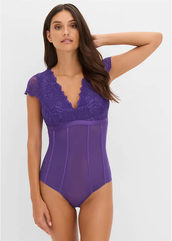 Body med myke blonder, bonprix