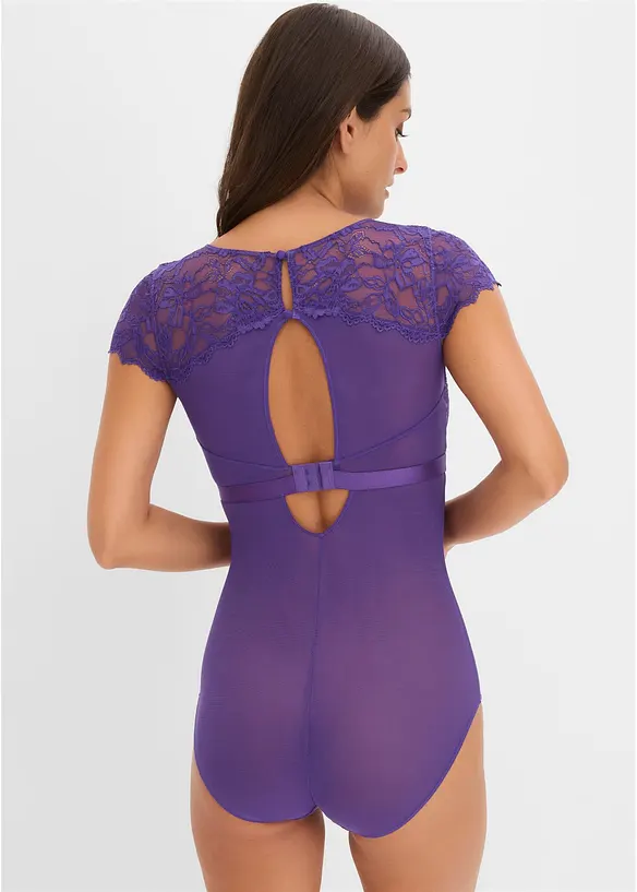 Body med myke blonder, bonprix