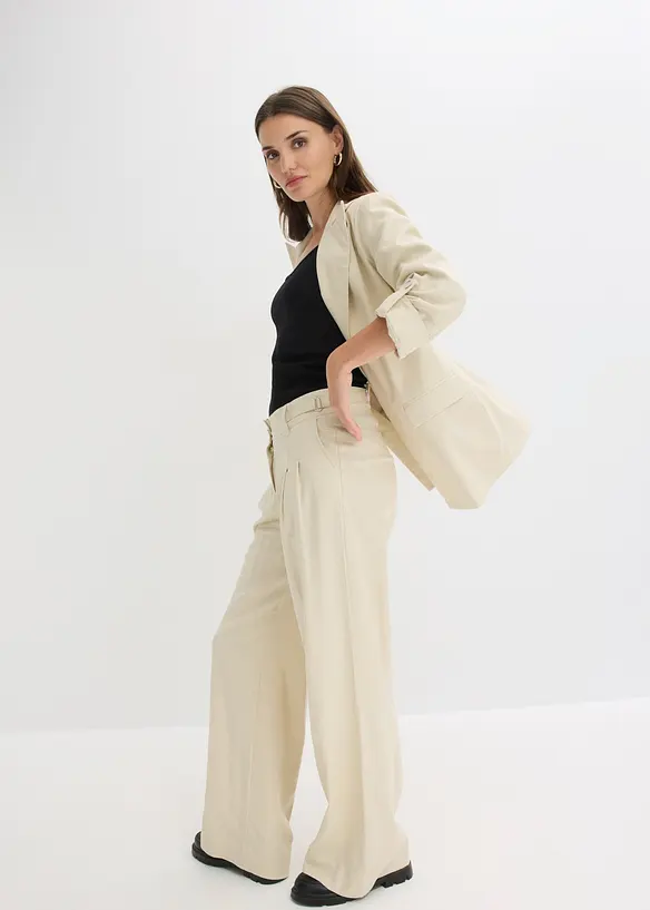 Blazer i linmiks, bonprix