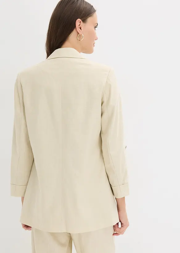 Blazer i linmiks, bonprix
