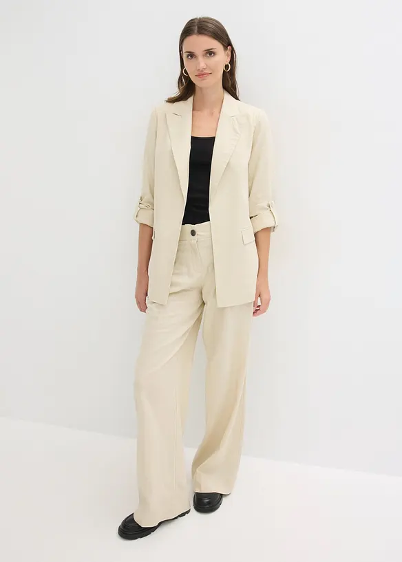 Blazer i linmiks, bonprix
