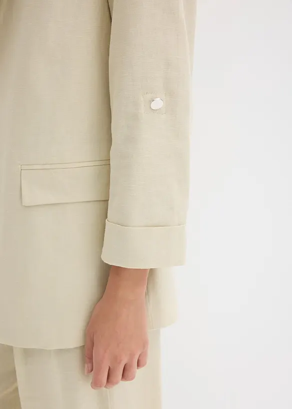 Blazer i linmiks, bonprix