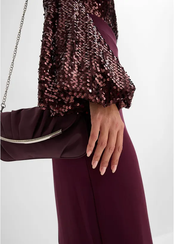 Paljettbrodert midikjole, bonprix