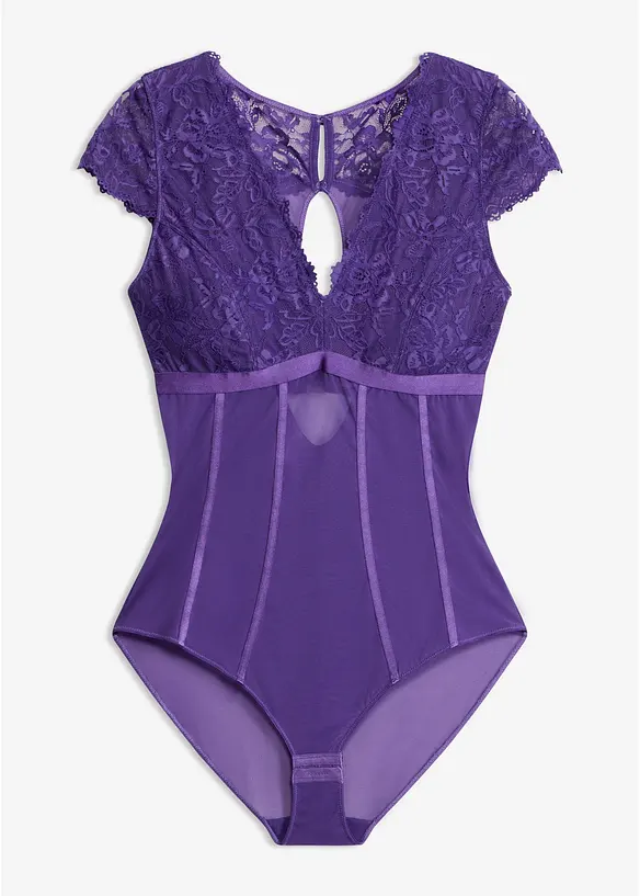 Body med myke blonder, bonprix