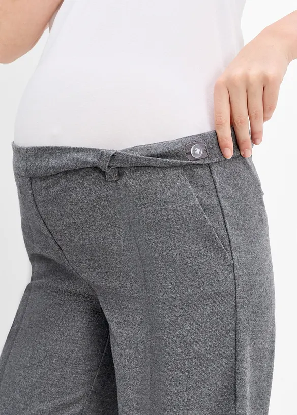 Elastisk mama bukse med vide ben, bonprix