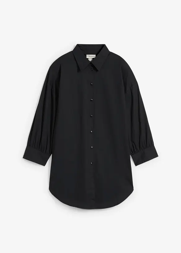 Oversized skjorte i 100% &oslash;kologisk bomull, bonprix