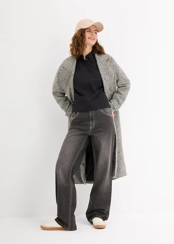 Oversized skjorte i 100% &oslash;kologisk bomull, bonprix