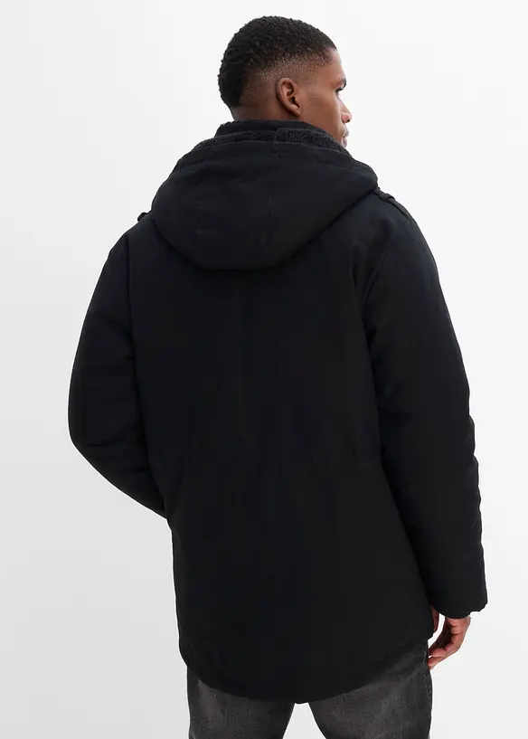 Parkas med mykt fleecef&ocirc;r, bonprix