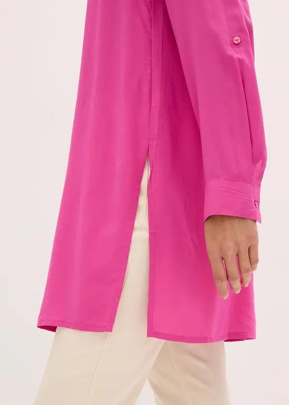 Lang bluse i lett viskose, bonprix