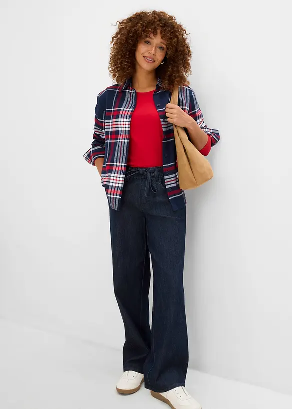 Straight jeans mid waist, bonprix