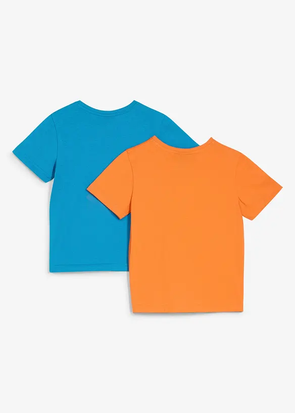 T-skjorte med &oslash;kologisk bomull (2-pack), bonprix
