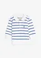 stripet hvit/blå