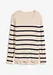kittbeige/m&oslash;rkebl&aring; stripem&oslash;nster