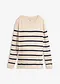 kittbeige/m&oslash;rkebl&aring; stripem&oslash;nster