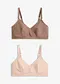 matt beige + leirebrun