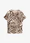 brun/lys sand sebra-print