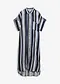 sort/hvit/indigo stripem&oslash;nster