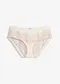 naturhvit/krittbeige blomstret