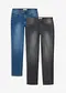 sort denim + bl&aring; denim