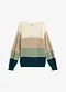 krem/sand/mint/petrol stripem&oslash;nster