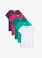 smaragd + vindrue + mellomfuksia + hvit + mintgr&oslash;nn