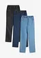 m&oslash;rkebl&aring; denim + lysebl&aring; denim + sort denim