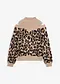 mandelbeige/sort leopardm&oslash;nster