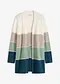kremhvit/beige melert/mint melert/petrol melert stripete
