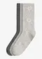 lysegr&aring; melert + gr&aring; melert + antrasitt melert
