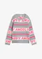 lysegr&aring; melert/neonpink annet