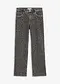 m&oslash;rkegr&aring; denim leopardm&oslash;nstret