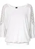 Oversized topp i viskosemiks, bonprix