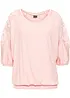 Oversized topp i viskosemiks, bonprix