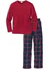 Pyjamas av 100% økologisk bomull med lange ermer., bonprix