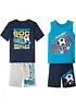 T-skjorte + singlet + bermudashorts (4-delt sett), bonprix