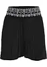 Krinklet short av lett viskose, bonprix