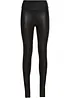 Leggings i imitert skinn med belegg, bonprix