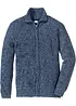 Cardigan i grov ribbestrikk med bomull, bonprix
